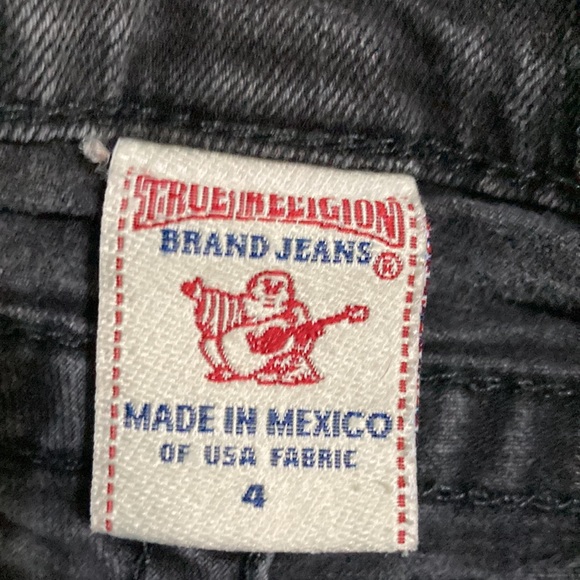 True Religion Slim Fit Black Jeans. Size 4 - Picture 3 of 9